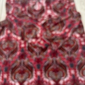 Jones Studio Red and Black Patterned Top